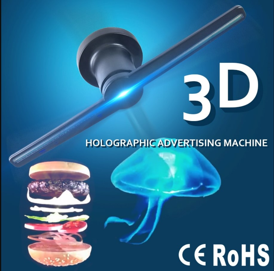 3D Hologram Advertising Display LED Fan Holographic Imaging 3D LED Fan Light