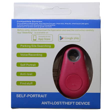 Smart Tag Wireless Bluetooth Tracker and Locator, Anti-lost alarm  - PINK