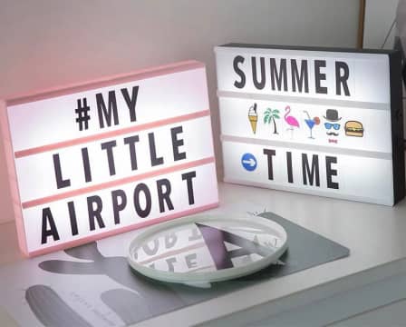 A4 LED Message Light Box - Pink