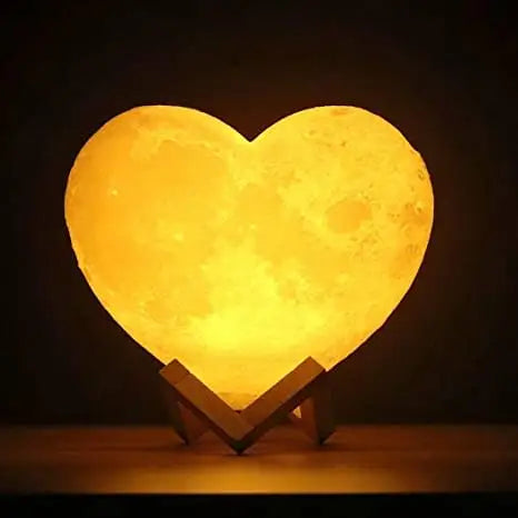 Moon lamp 3D Heart Shaped -  Touch Control