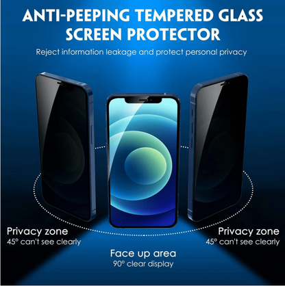 iPhone 13 and 13 Pro Anti Spy Privacy Tempered Glass Screen Protector