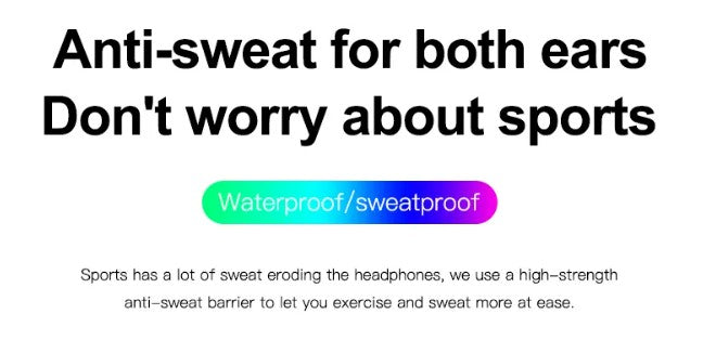 X26 Wireless Bluetooth TWS Sport Headset - White