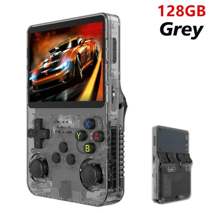 R36S Retro Handheld Video Game Console Linux System 3.5 Inch IPS Screen Portable Pocket Video Player - 128 GB