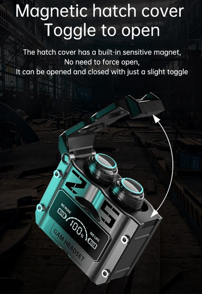 M25 Wireless Binaural TWS 5.2 Power Bank Bluetooth Gaming Headset New Style