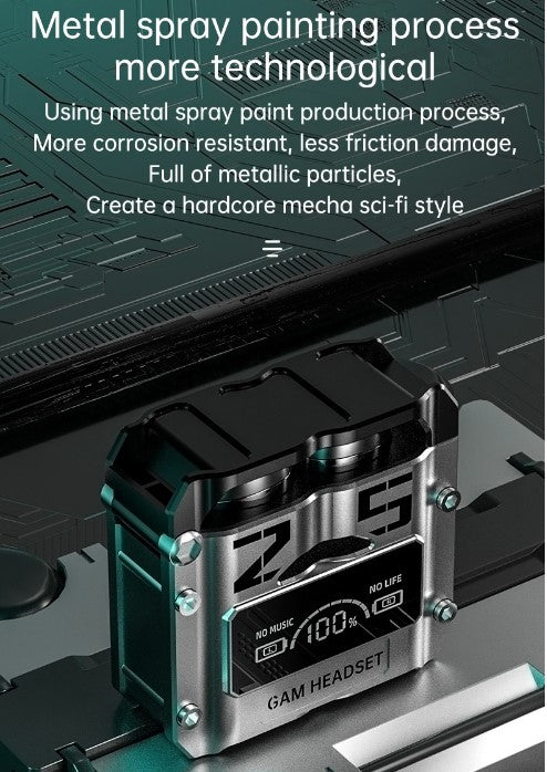 M25 Wireless Binaural TWS 5.2 Power Bank Bluetooth Gaming Headset New Style