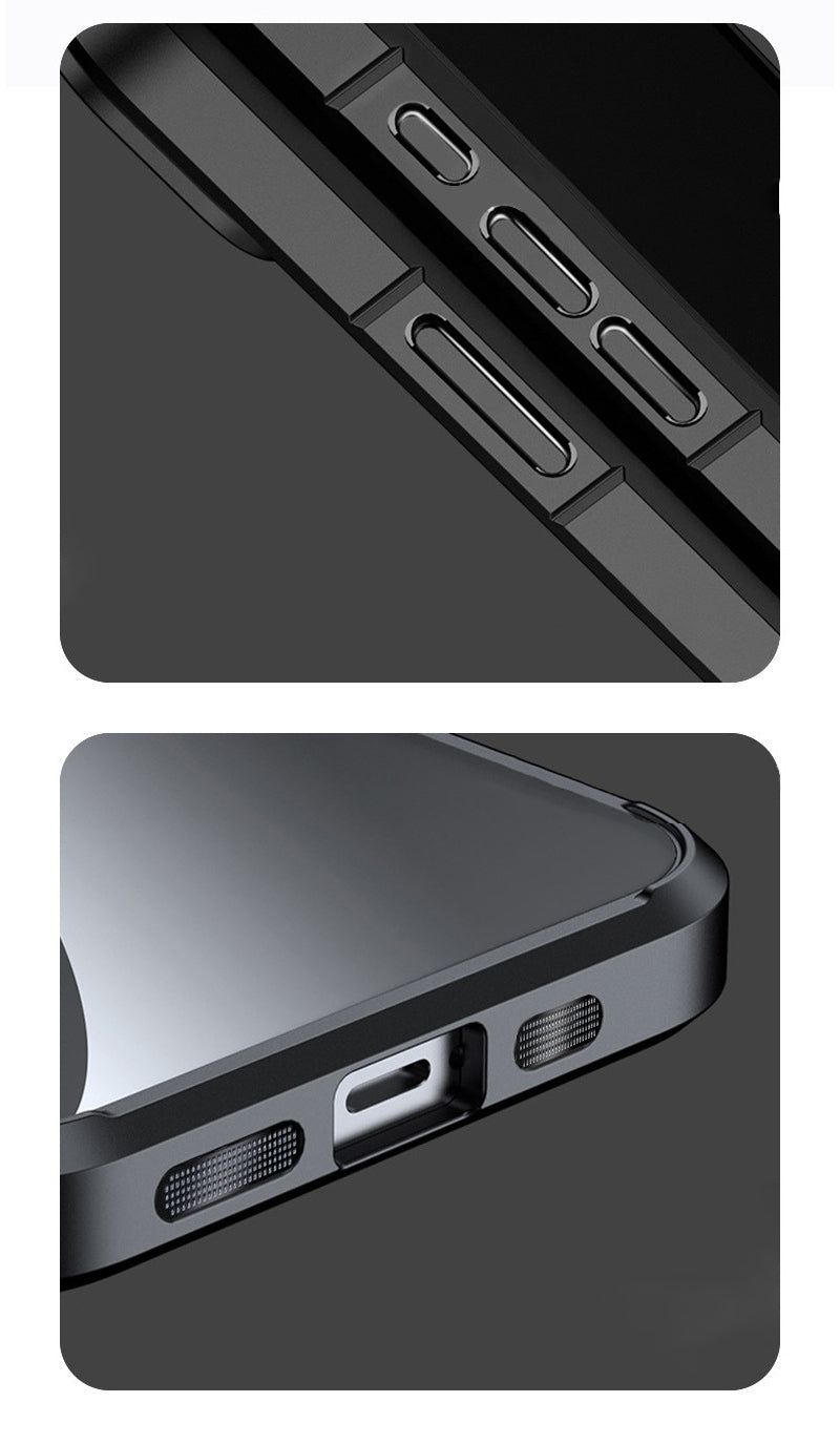 iPhone Protective Case Screen casting phone case with ink screen DIY pattern - Gray