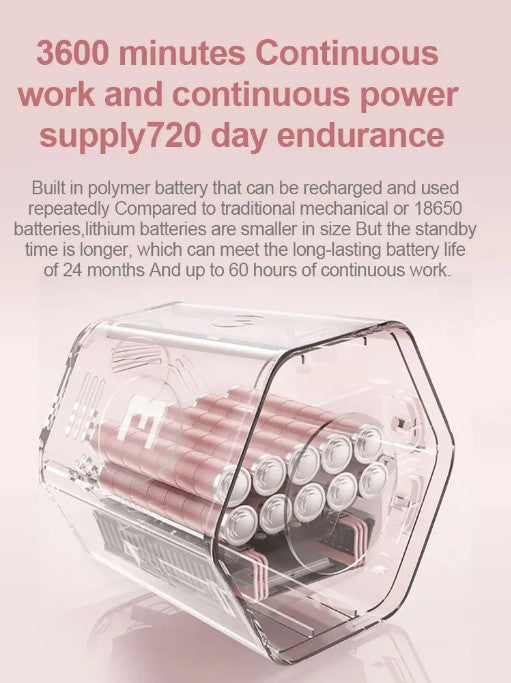 Hexagon Digital Clock Timer Magnetic Cubes Timer - Black