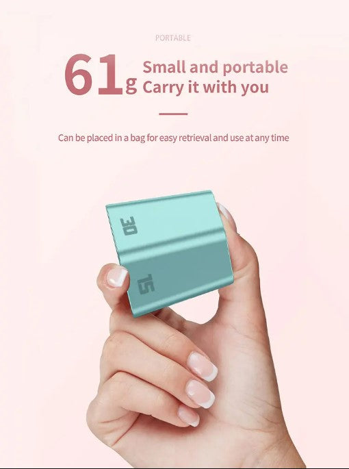 Hexagon Digital Clock Timer Magnetic Cubes Timer - Black