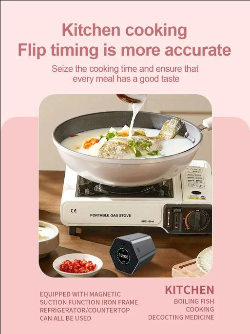 Hexagon Digital Clock Timer Magnetic Cubes Timer - Blue