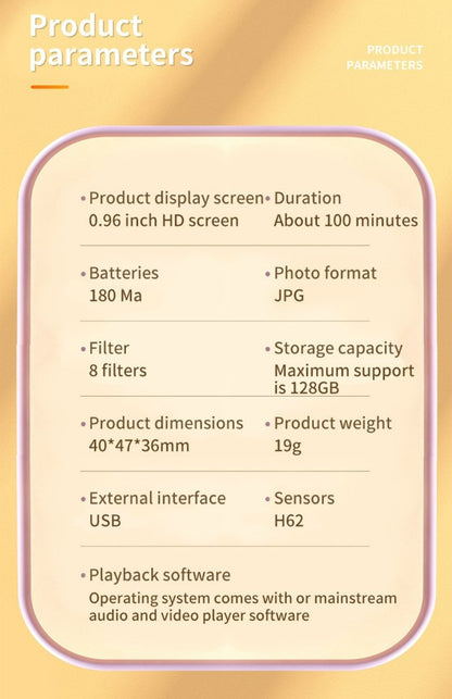 Mini Camera Video Recorder DVR1080P HD Sports Camera