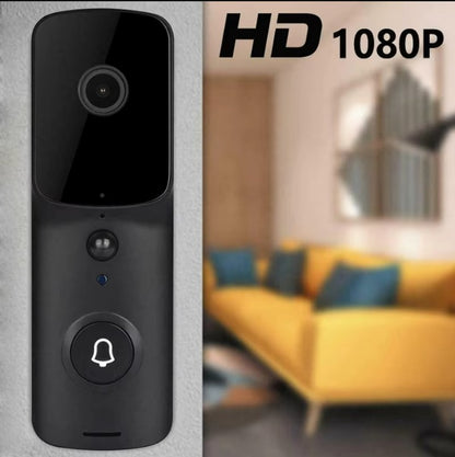 WiFi Smart Video Doorbell Camera - Black
